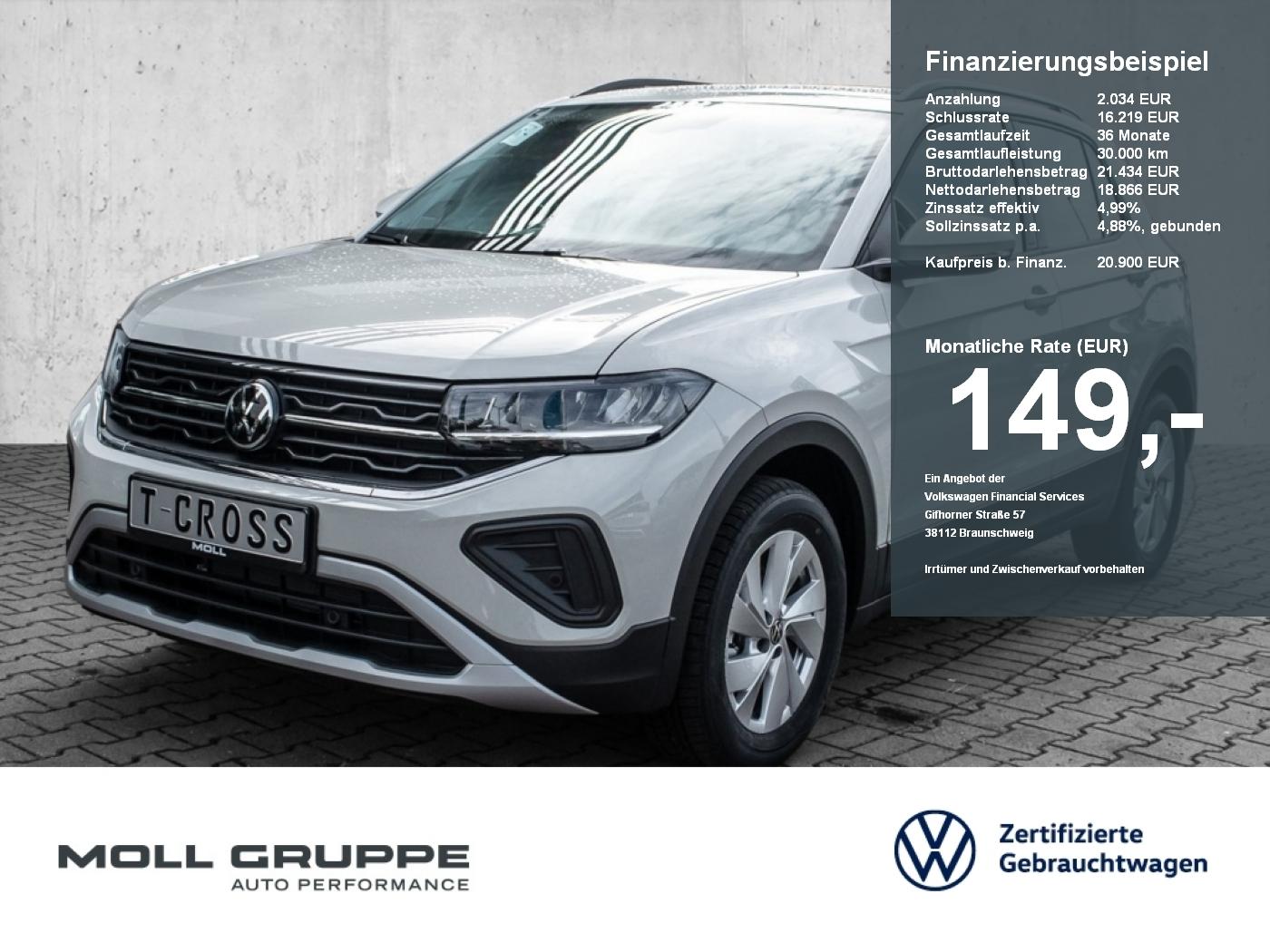 Volkswagen T-Cross Life 1.0 l TSI OPF 70 kW KLIMA KAM LED