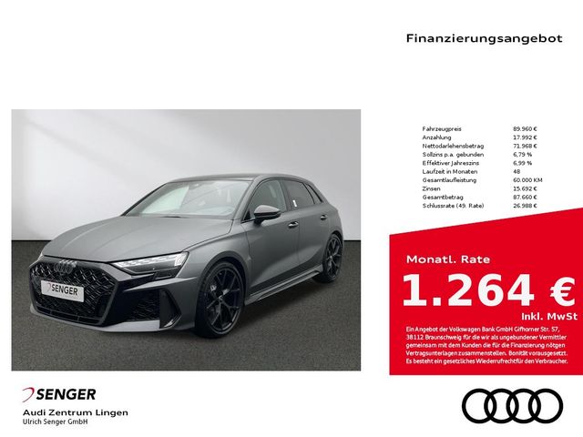 Audi RS3 Sportback 280 km/h Smartphone-Interface LED