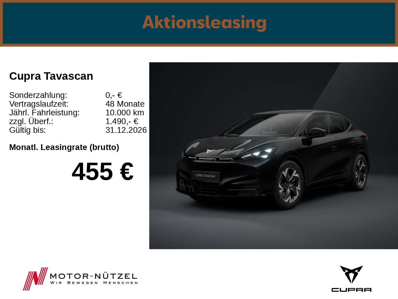Cupra Tavascan 140 kW (190 PS) 58kWh