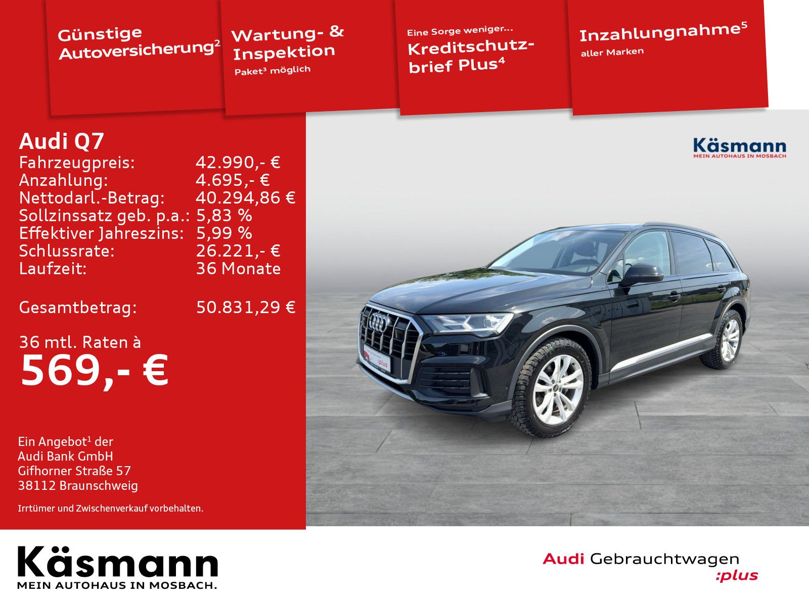 Audi Q7 45TDI quattro AHK KAM LUFT ACC SHZ NAV foto 2