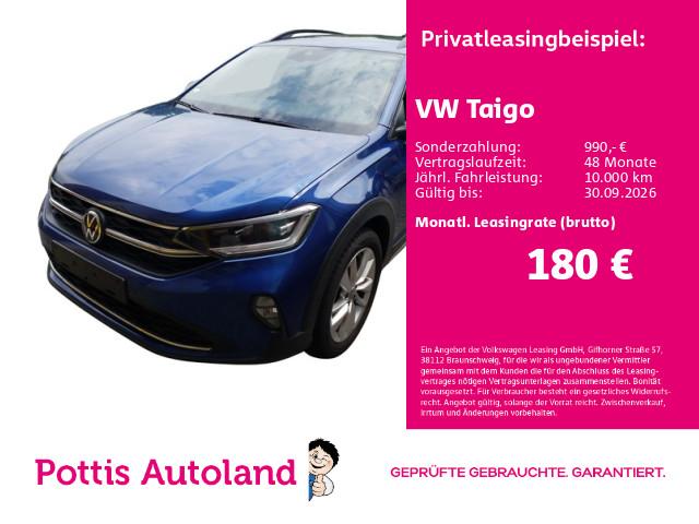 Volkswagen Taigo 1.0 TSI GOAL NAVI KAMERA KLIMA SHZG