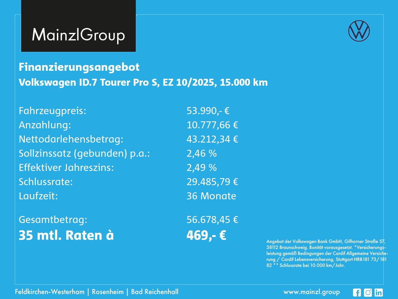 Volkswagen ID.7 Tourer Pro S 86kWh(91kWh) AHK WäPu 360° HUD foto 3