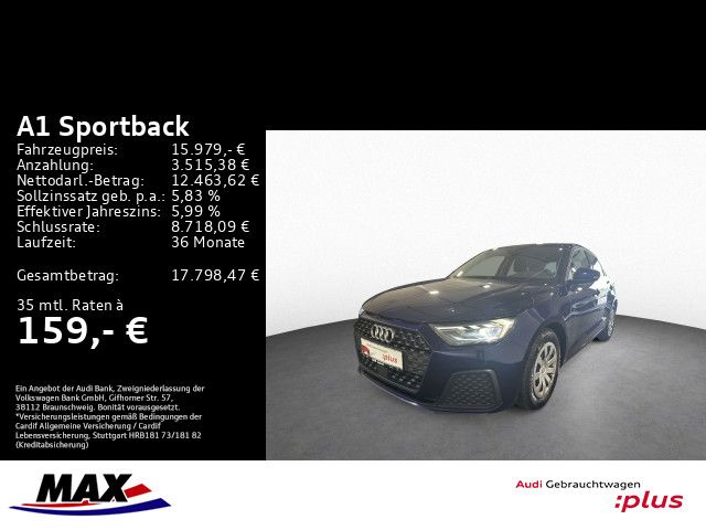 A1 Sportback 25 TFSI LED+MMI NAVI+PDC+VCP+KLIMA+