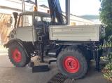 Mercedes-Benz Unimog 406 Kipper, Kran, Oldtimer - Schlepper Oldtimer