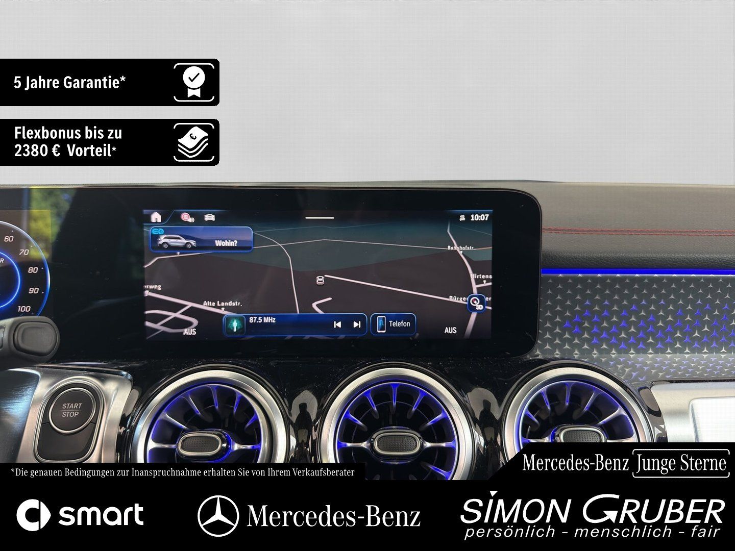 Fahrzeugabbildung Mercedes-Benz EQB 300 4M AMG Pano Fahrassist 7Sitze Mod 2026