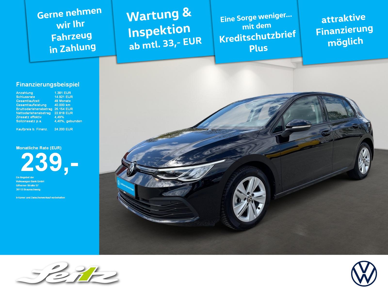 Volkswagen Golf VIII 1.5 eTSI Life *LED*NAVI*PARKSENSOR*