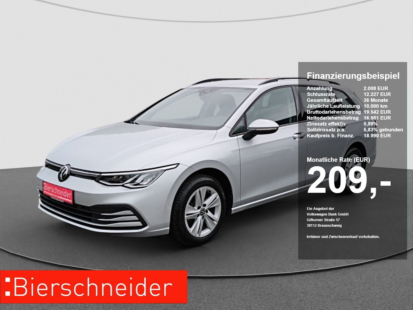 Volkswagen Golf VIII Variant 2.0 TDI Life NAVI ACC PDC SITZ