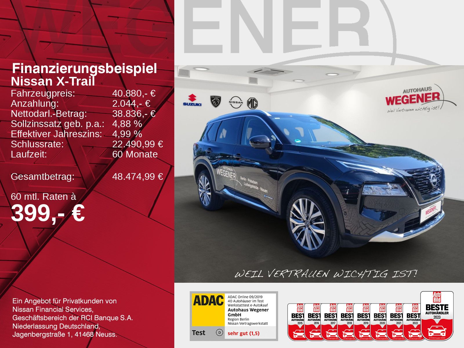 Nissan X-TRAIL 1.5 VC-T e-4ORCE 213 PS imagem 2