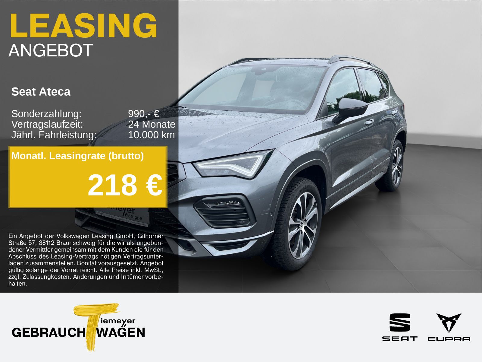 Seat Ateca 2.0 TDI DSG FR NAVI AHK ACC PARKLENK
