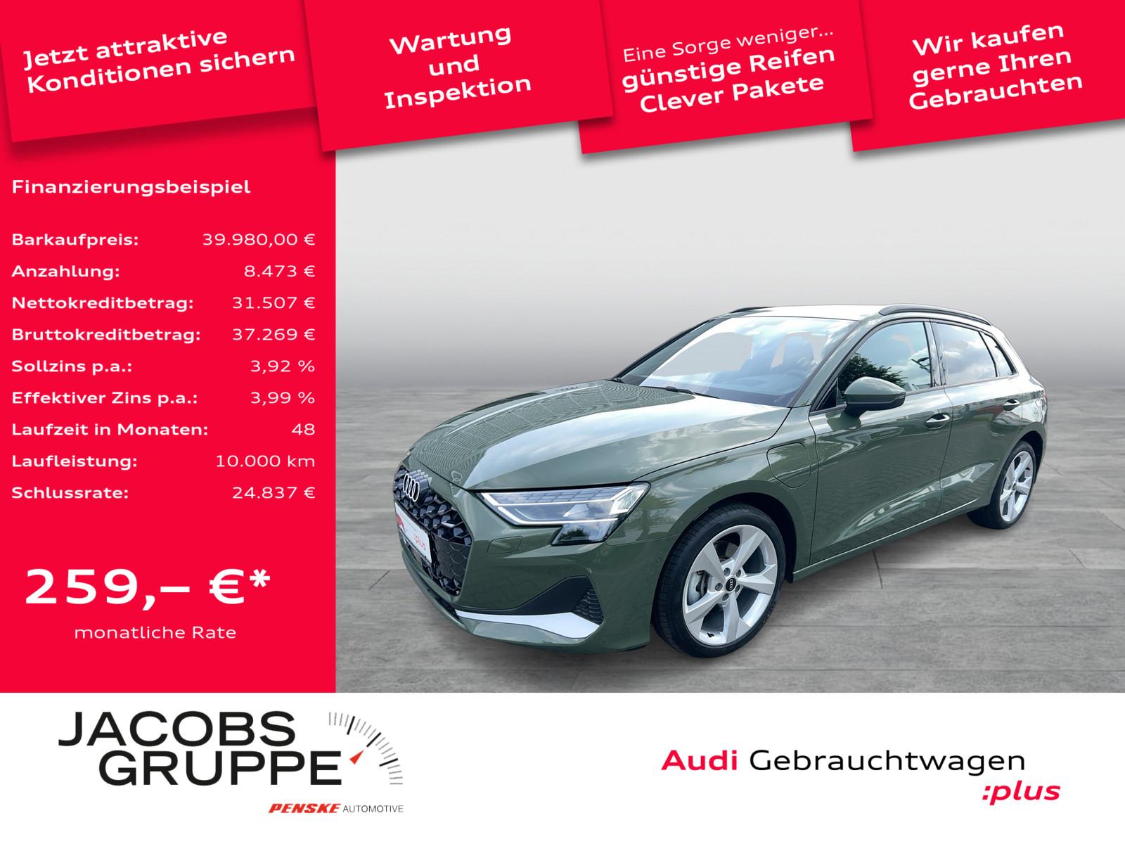 Audi A3 Sportback 40TFSIe HuD/S-Sitze/Matrix/AHK/SONO