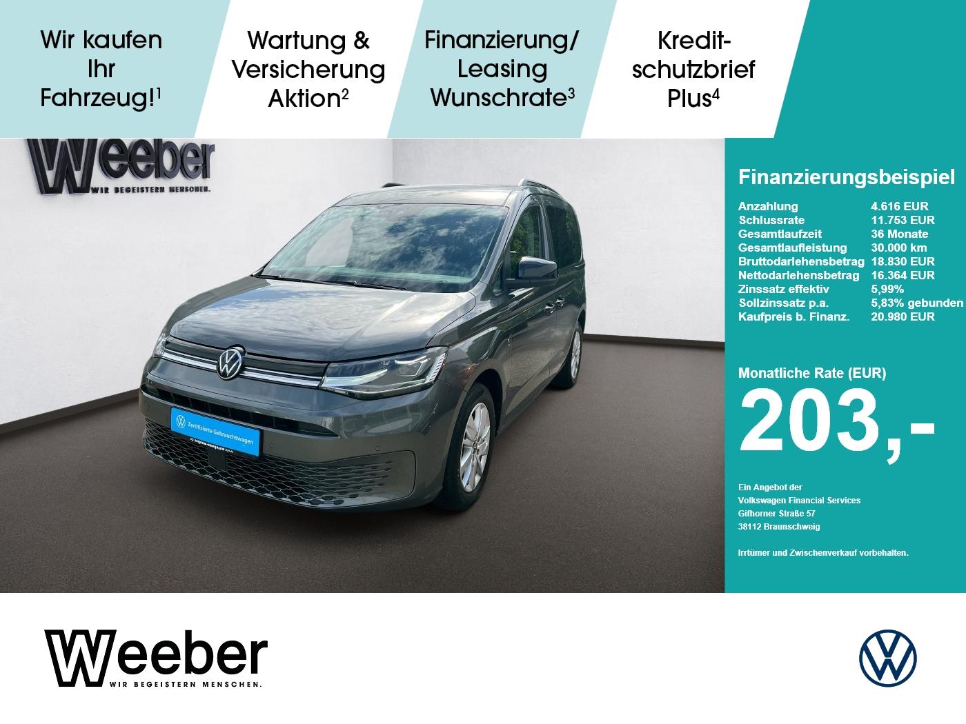 Volkswagen Caddy Life *PDC*VORB. AHK*LED*NAVI*SHZ*GRA*