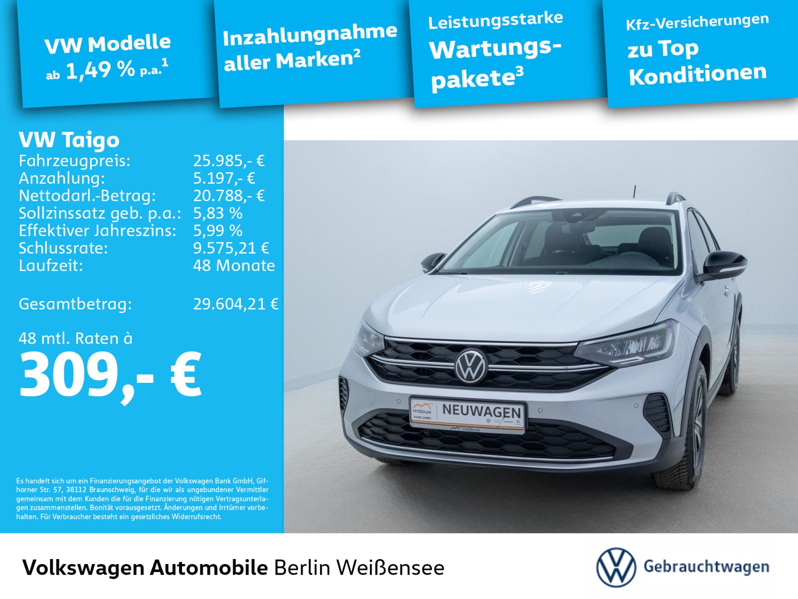Volkswagen Taigo 1.0 TSI Energy DSG RFK AAC LED NAV ACC SH foto 2