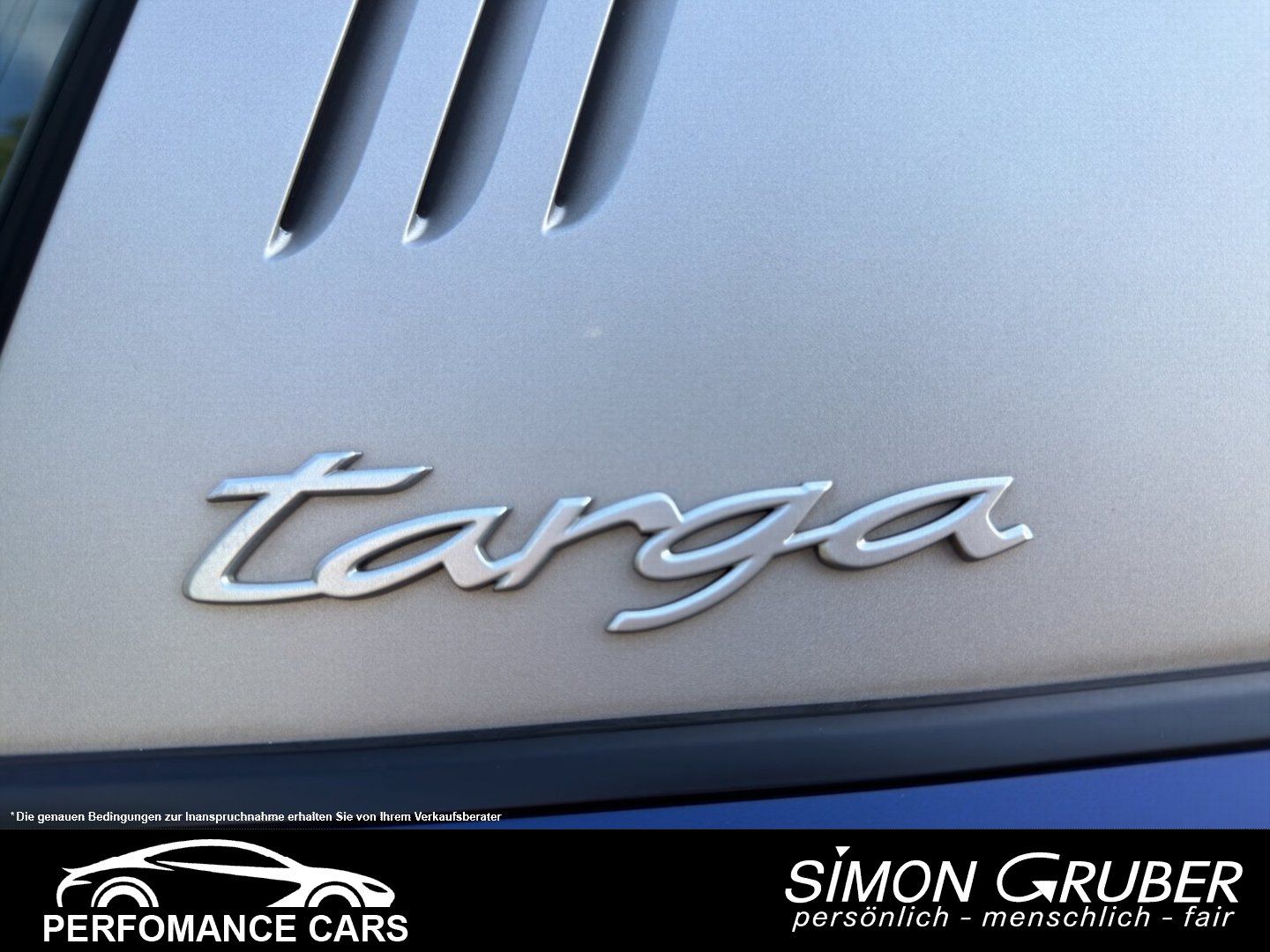 Fahrzeugabbildung Porsche 911 Carrera 3.0 Targa 4 Enzianblaumet 1.Hand TOP