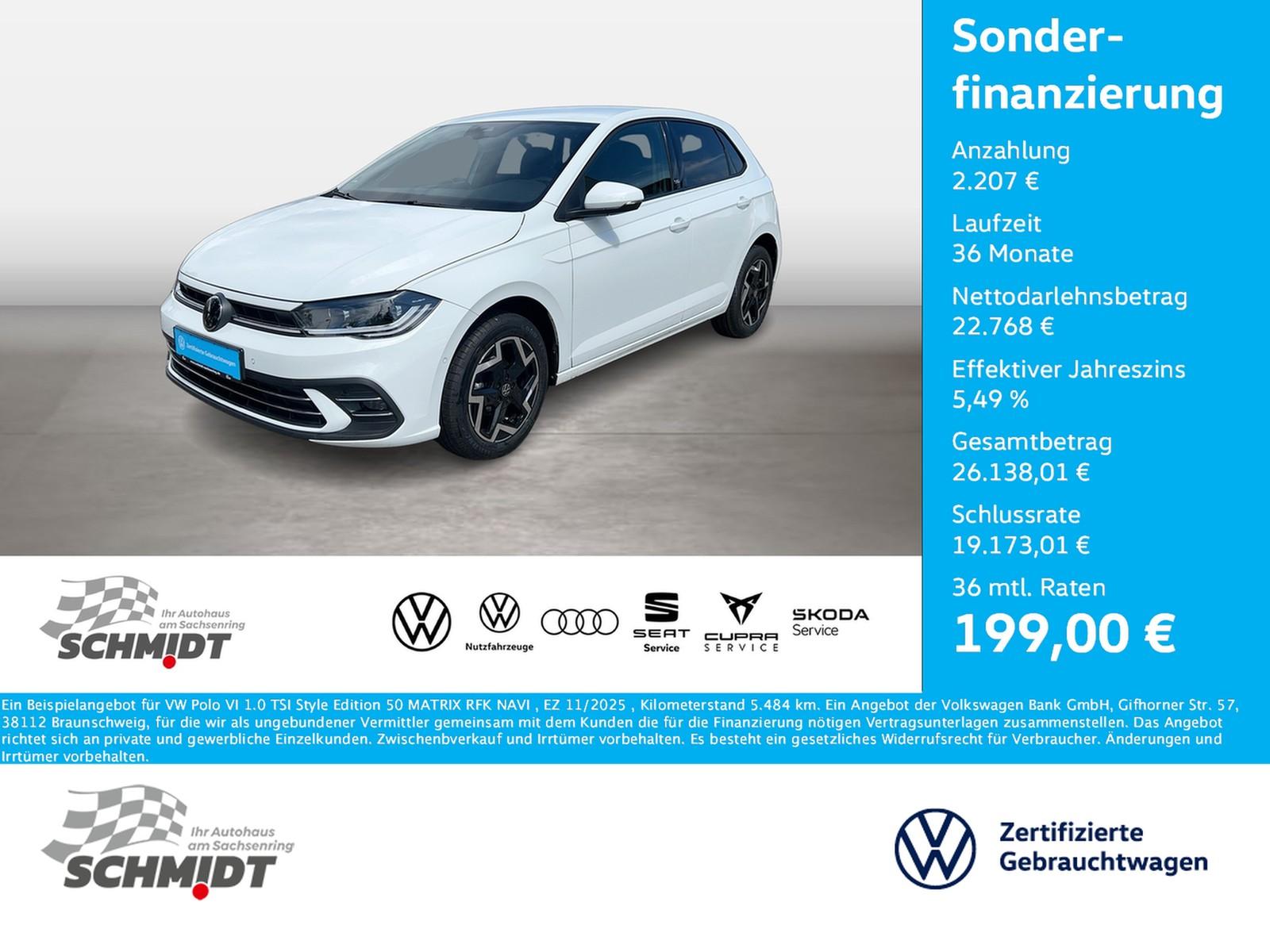 Volkswagen Polo VI 1.0 TSI Style Edition 50 MATRIX RFK NAVI