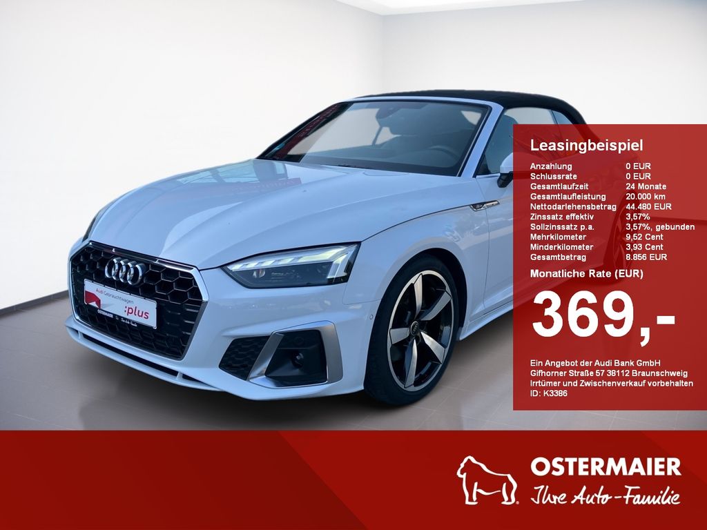 A5 Cabriolet S-LINE 35 TFSI 150PS S-TRONIC AHK.M