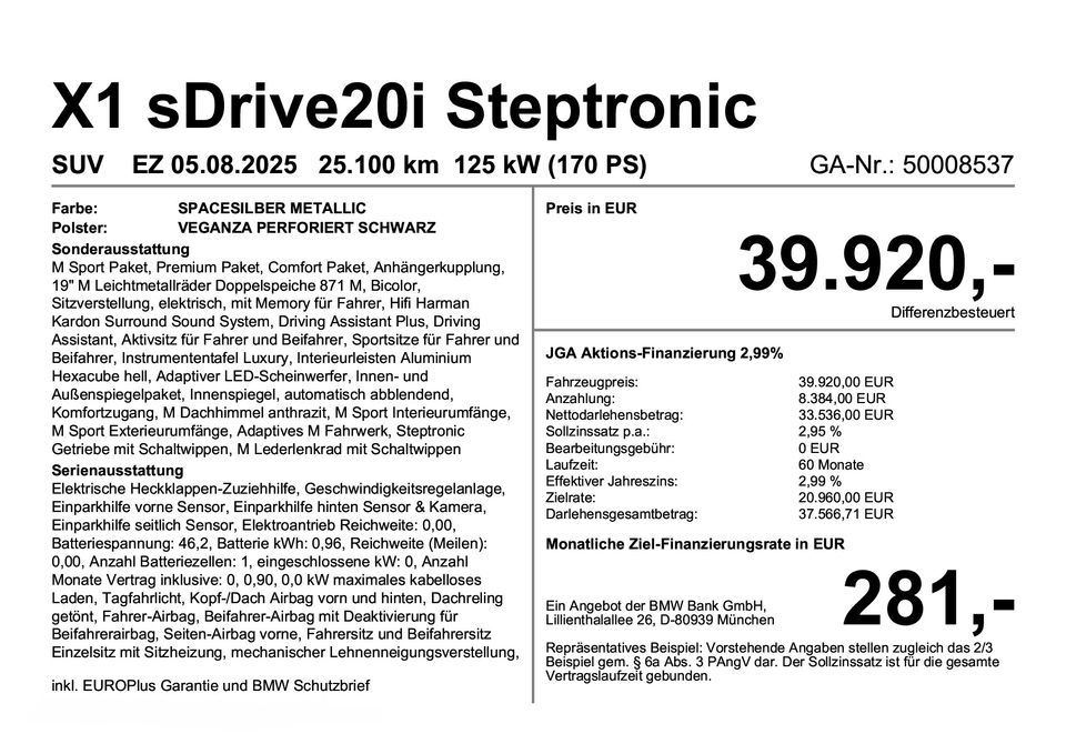 BMW X1 sDrive20i Steptronic Navi DSG Tempom.aktiv imagem 3