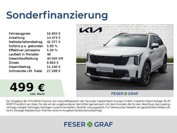 Kia Leasingangebot: Kia Sorento PE 2.2D AWD PLATINUM NAPPA GLASDACH UVM.