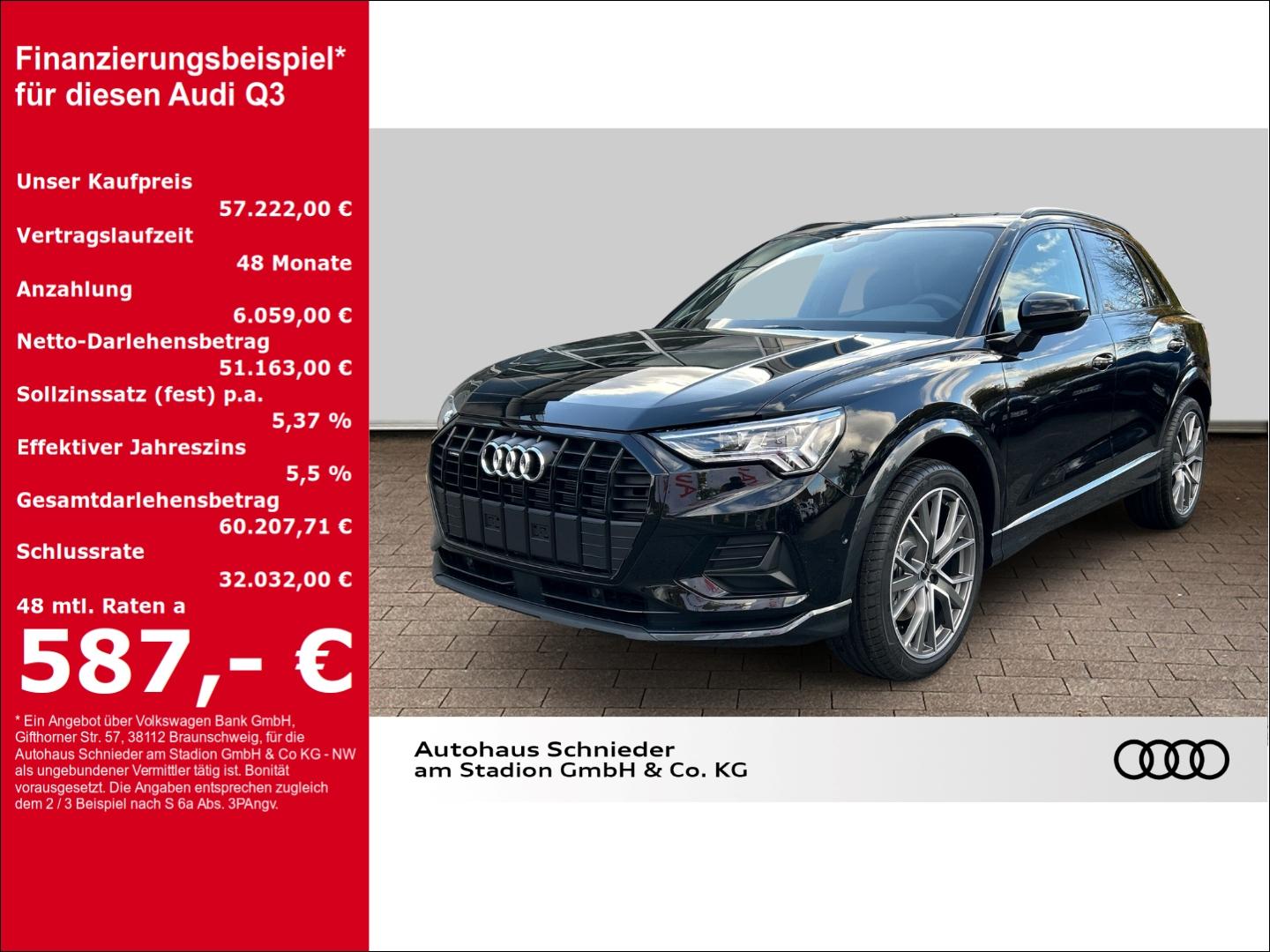 Audi Q3 advanced 40 TFSI quattro AHK+PANO+LED+KAMERA