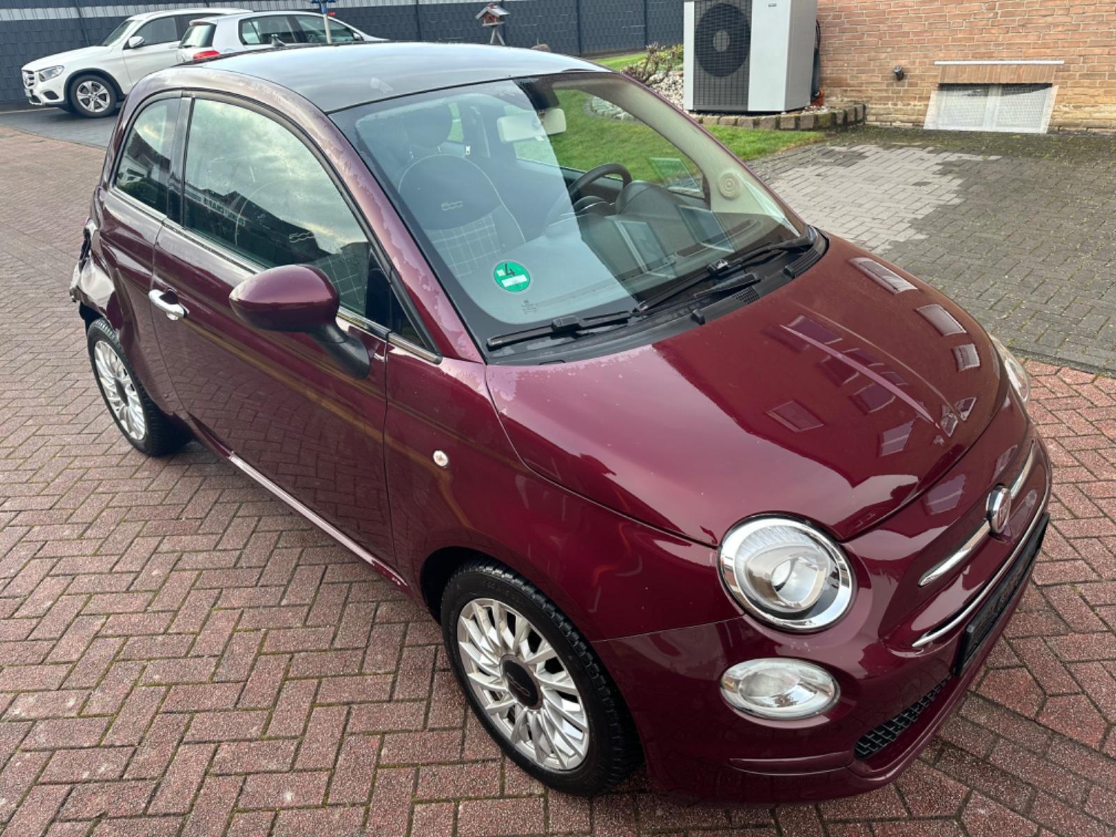 Fiat 500 LOUNGE 1,2*WEINROT*PANORAMA*PDC*KLIMA*