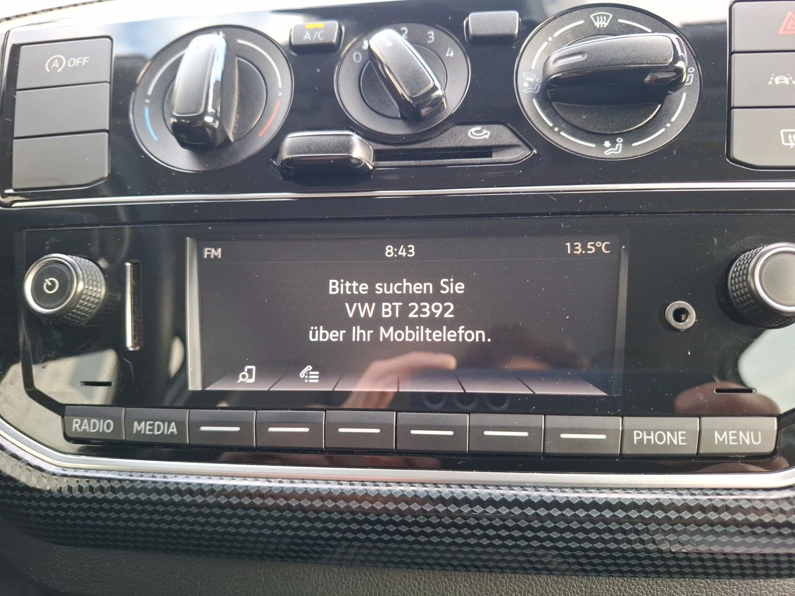 Fahrzeugabbildung Volkswagen up! 1.0 Klima DAB GRA RFK