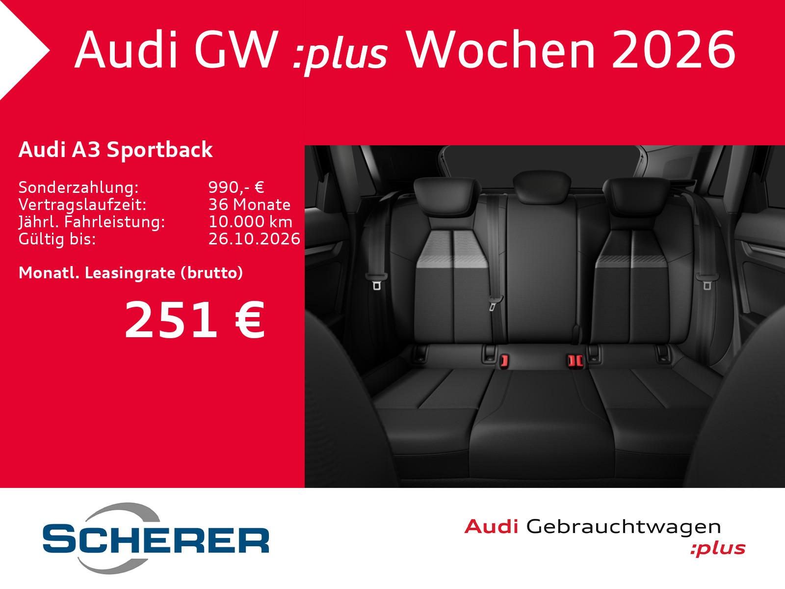 Audi A3 Sportback S line 35 TFSI S tronic NAVI RFK AC, миниатюра 10