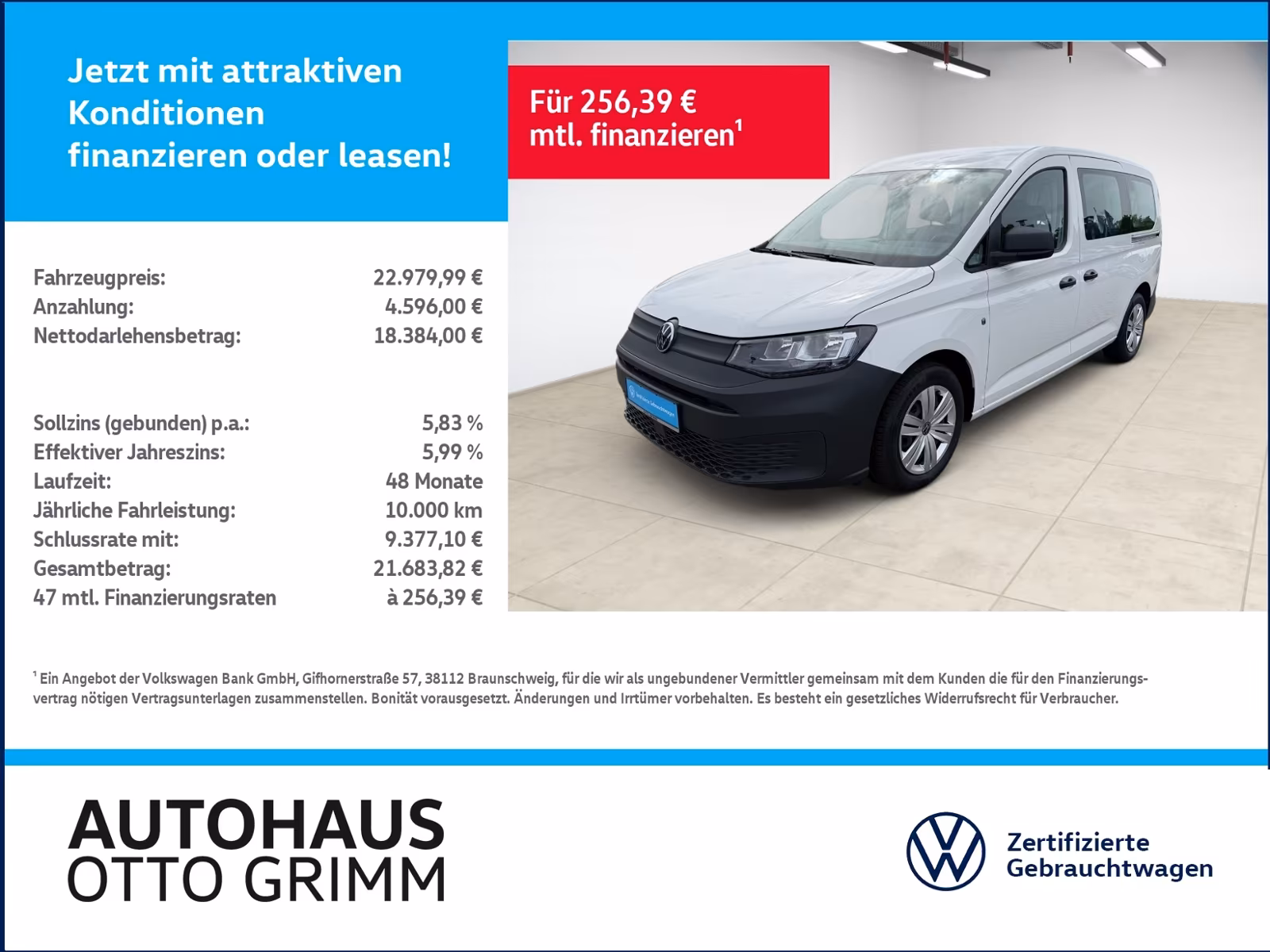 Volkswagen Caddy Maxi 1.5 TSI Kombi AHK DAB+ Klima