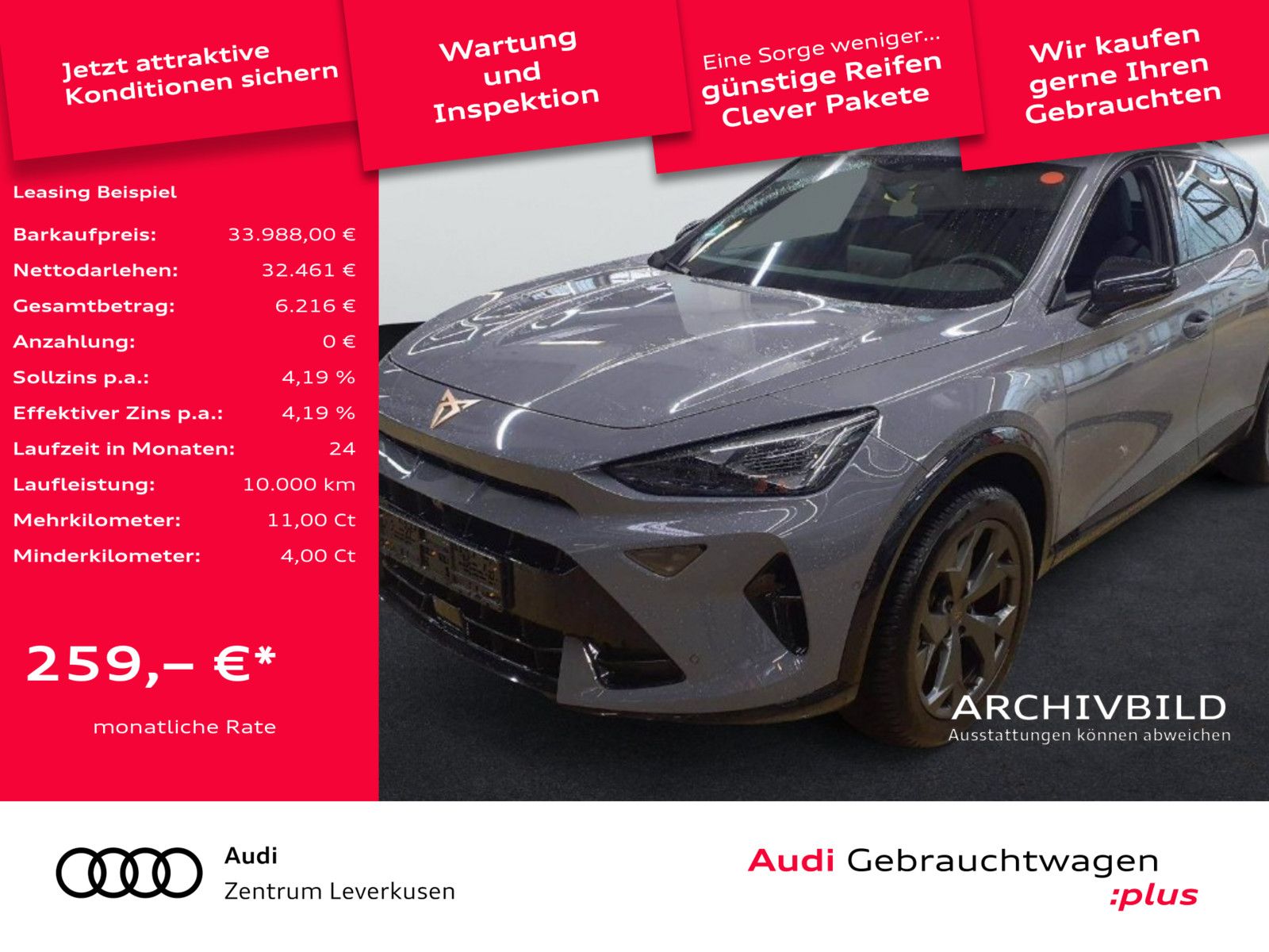 Cupra Formentor DSG CARPLAY LED PDC KEYLESS NAVI ACC