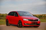 Skoda Rapid 1.6 TDI STYLE+TOP PANO CARPLAY AHK TOP   - Skoda Rapid mit Schiebedach