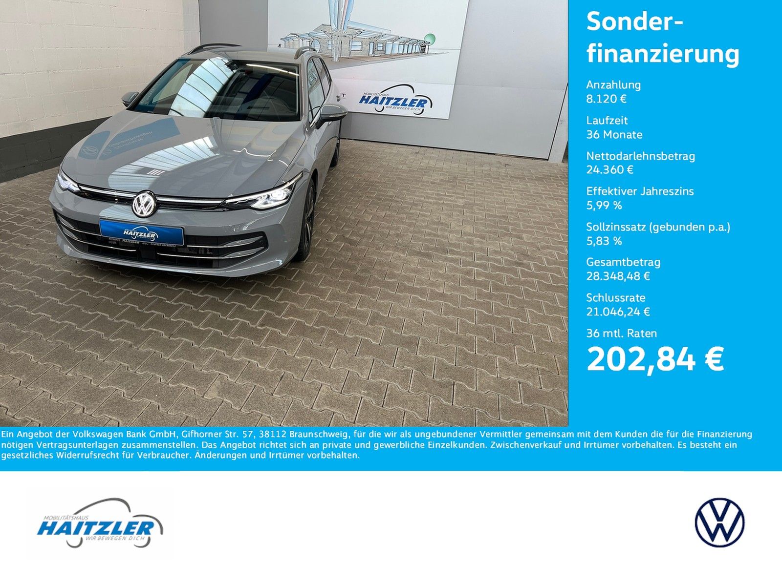 Fahrzeugabbildung Volkswagen Golf VIII Var. Style 1,5 eTSI DSG +IQ.Light+Navi