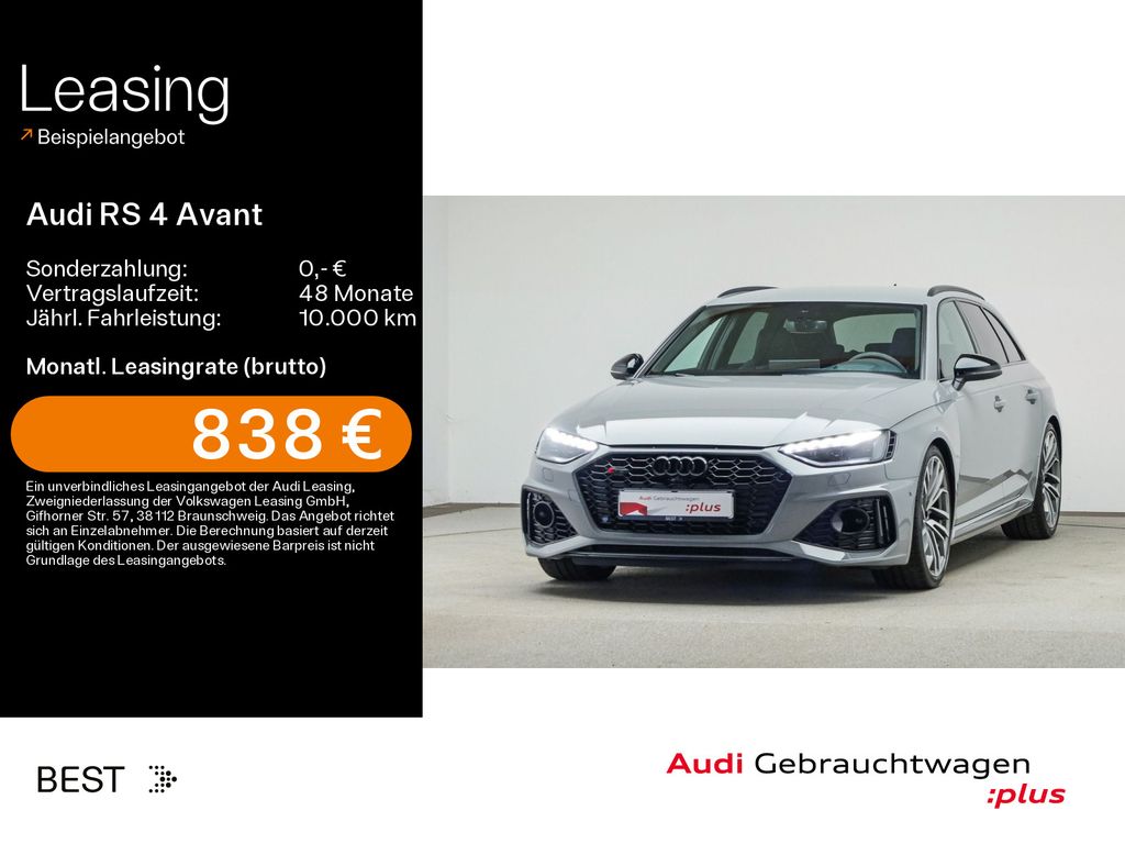 Audi RS 4 Avant HUD, Dynamic Ride, Tour, RS-Abgas, B&