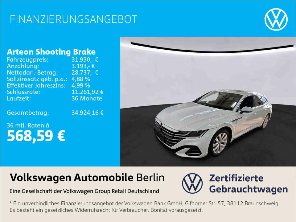 Volkswagen Arteon Shooting Brake 2.0 TDI R-Line (EURO 6d)