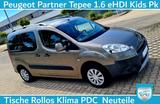 Peugeot Partner Tepee 1.6HDI  Kinder Paket PDC Klima ekl - Peugeot Partner Tepee aus 2014
