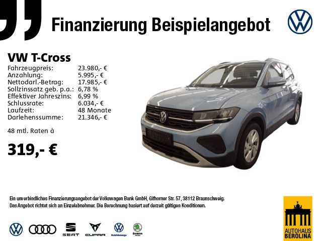 VW T-Cross 1.0 TSI Life DSG *IQ.DRIVE*NAV*SHZ*