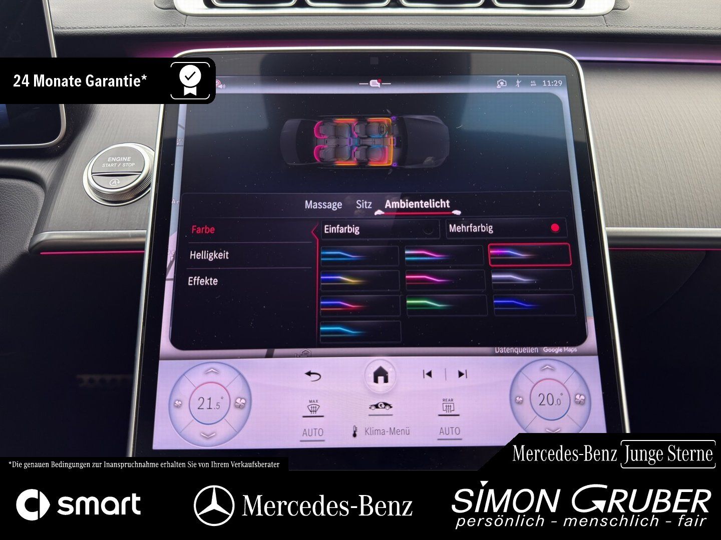 Fahrzeugabbildung Mercedes-Benz S 350 d 4M lang AMG Pano HUD 4*Massage Sitzklima