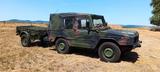 Volkswagen Iltis Bombardier mit Anhänger und Ersatzte... - Volkswagen Iltis: Geländewagen