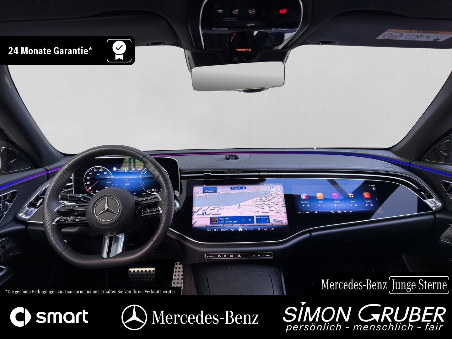 Fahrzeugabbildung Mercedes-Benz E 300 e AMG Night Pano Superscreen Leder AHK