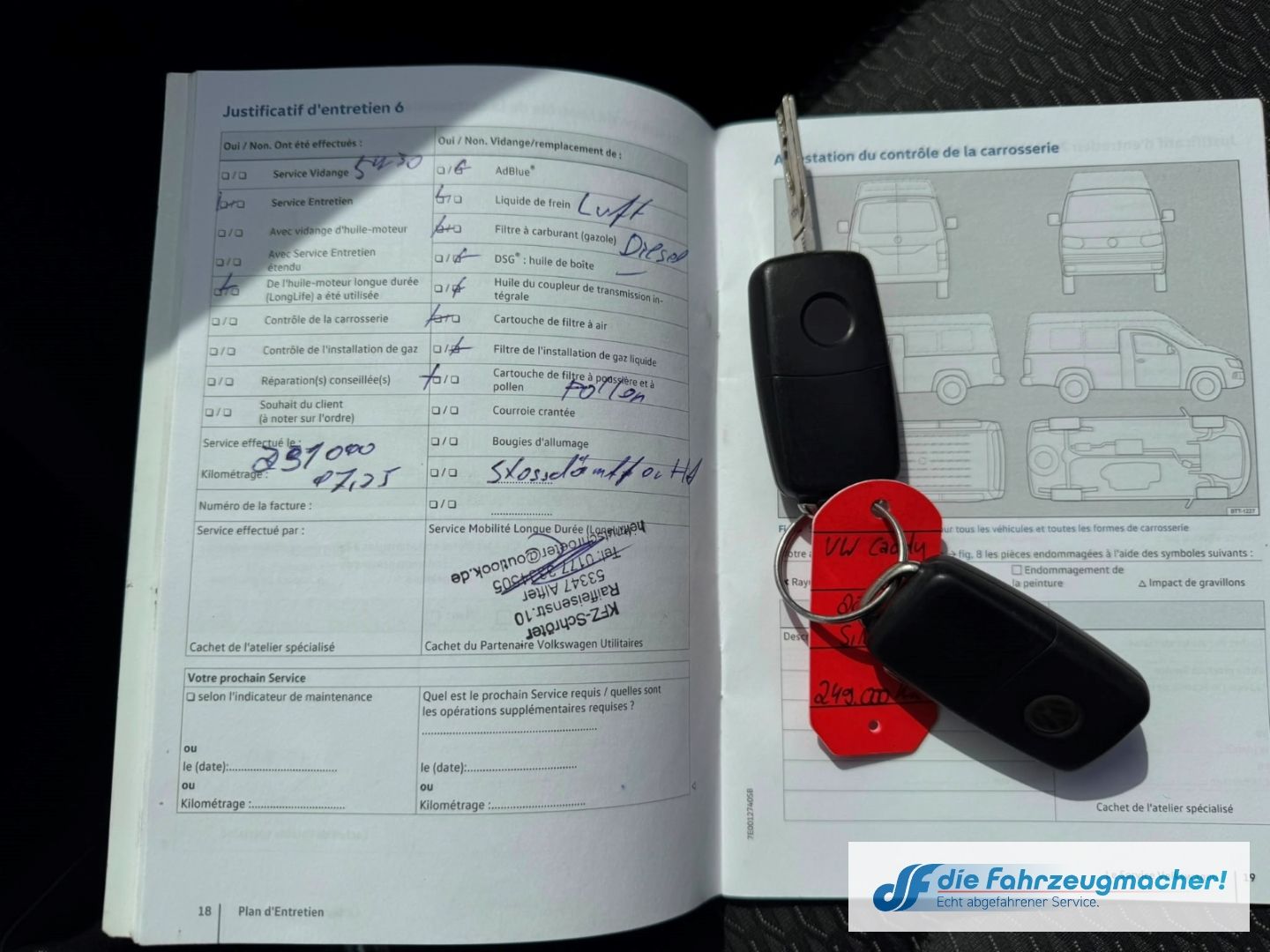 Fahrzeugabbildung Volkswagen Caddy Maxi Trendline BMT Mehrzonenklima *EXPORT