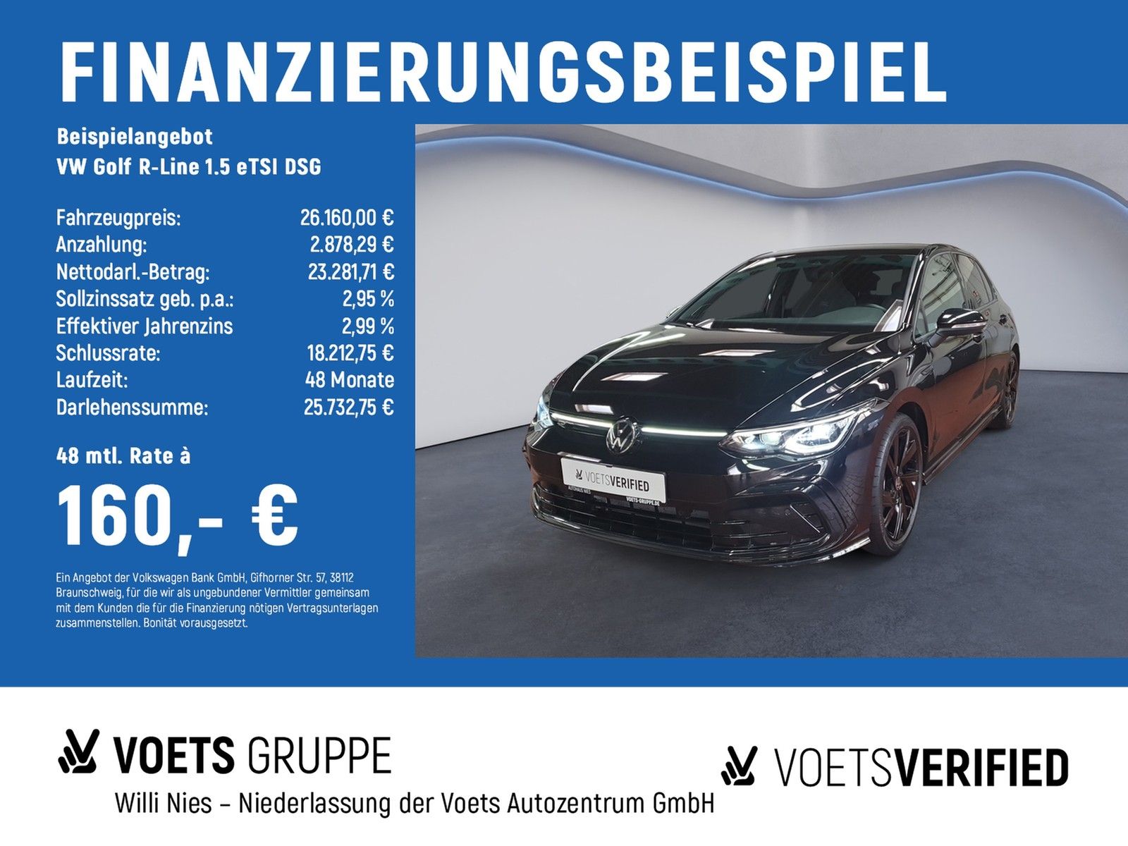 Volkswagen Golf R-Line 1.5 eTSI DSG MATRIX-LED+AHK+H&K