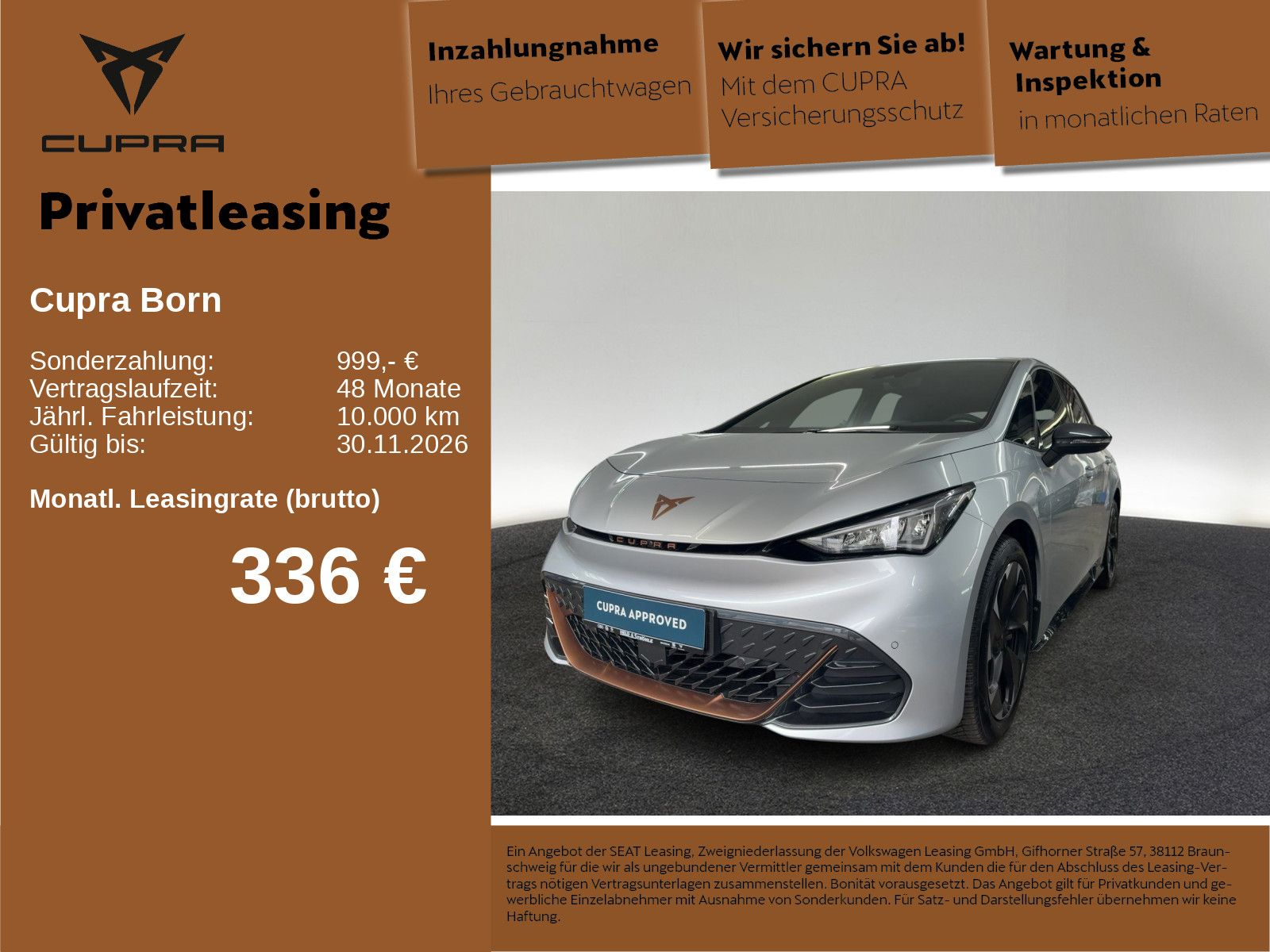 Cupra Born 82 kWh 19 ACC HuD NAVI KEYL WÄPU