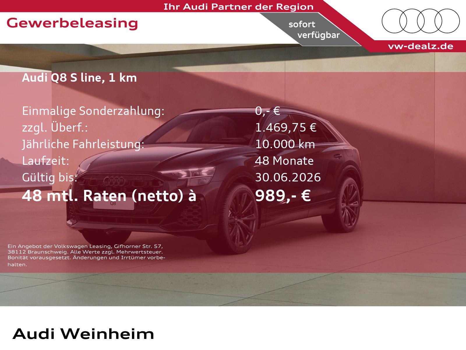 Audi Q8 SUV TFSI e quattro NAVI AHK PANO HeadUp
