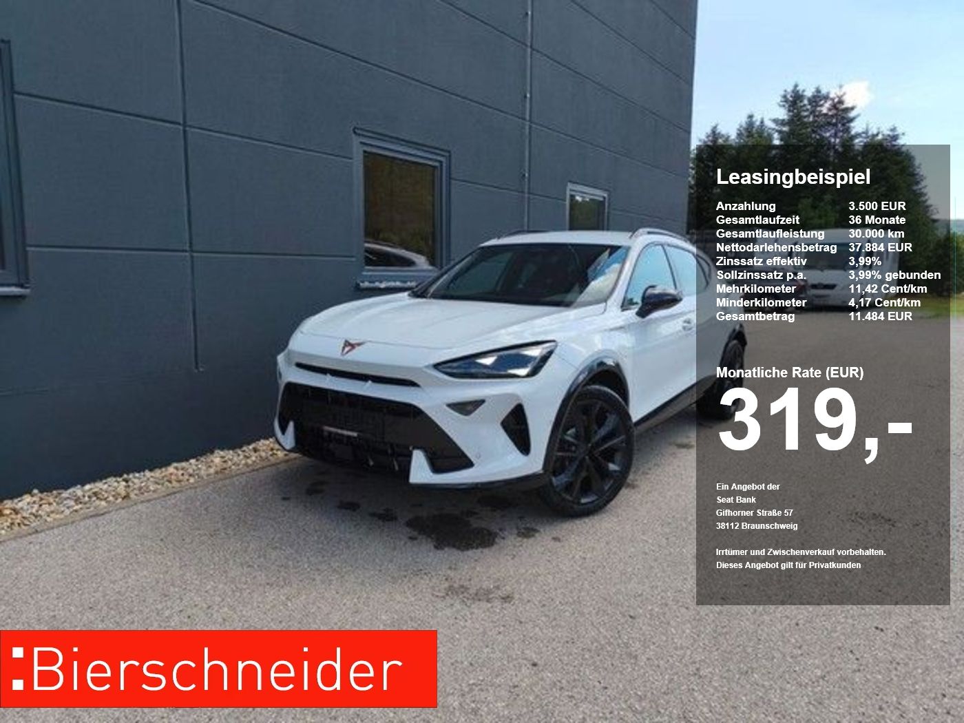 Cupra Formentor 1.5 eHybrid VZ Black ab 319.- 3.500.-