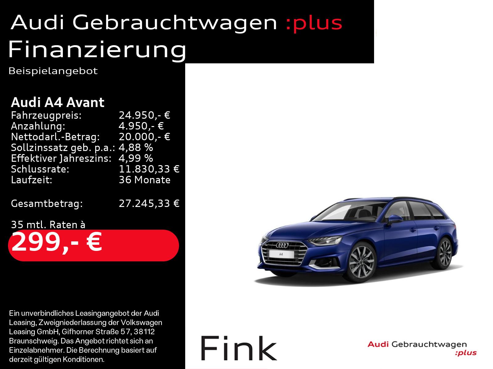 Audi A4 Avant Advanced 35 TFSI Navi LED Kamera B&O AH