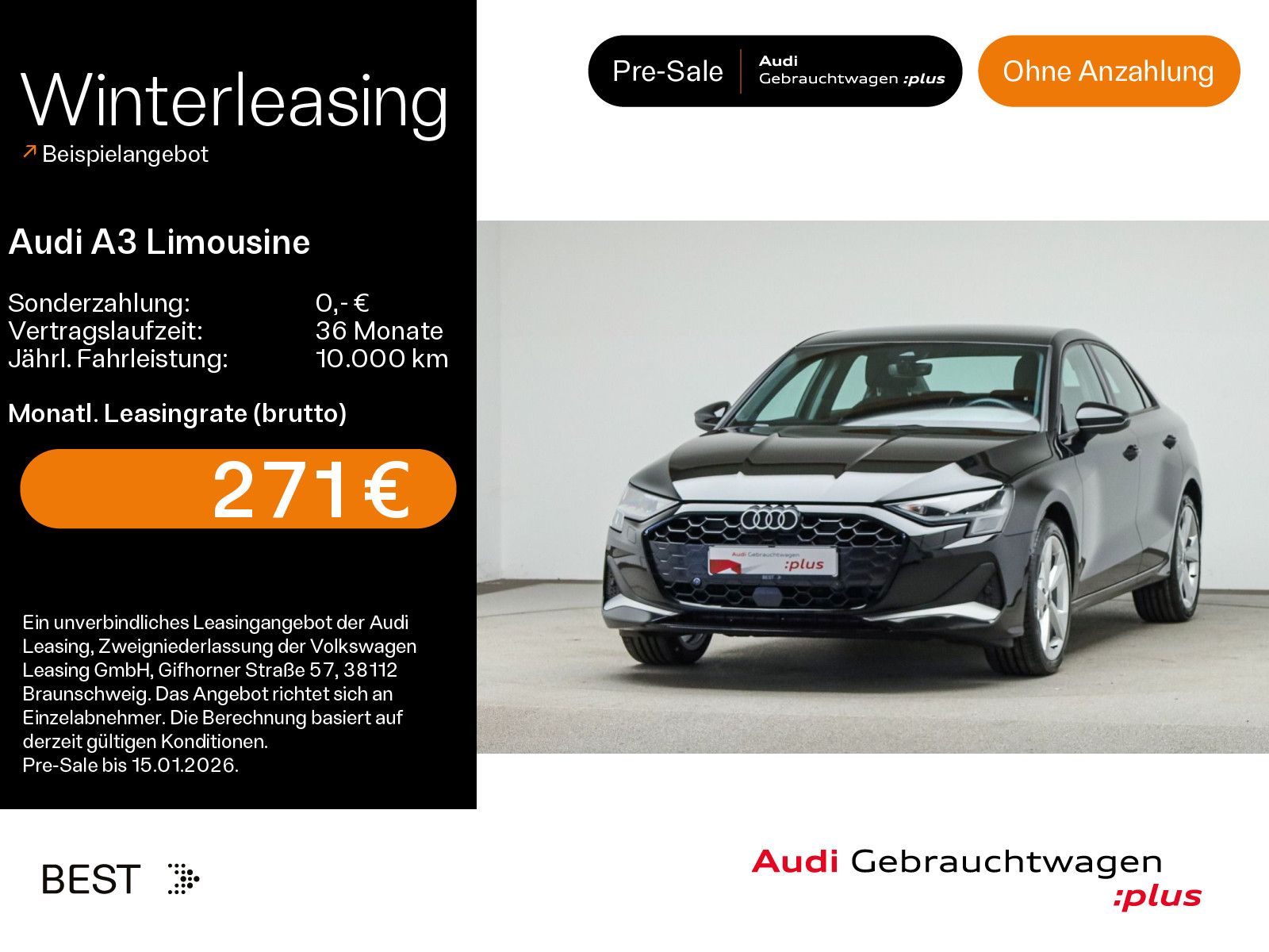 Audi A3 Limousine 35 TFSI advanced*KAMERA*NAVI-PLUS*L