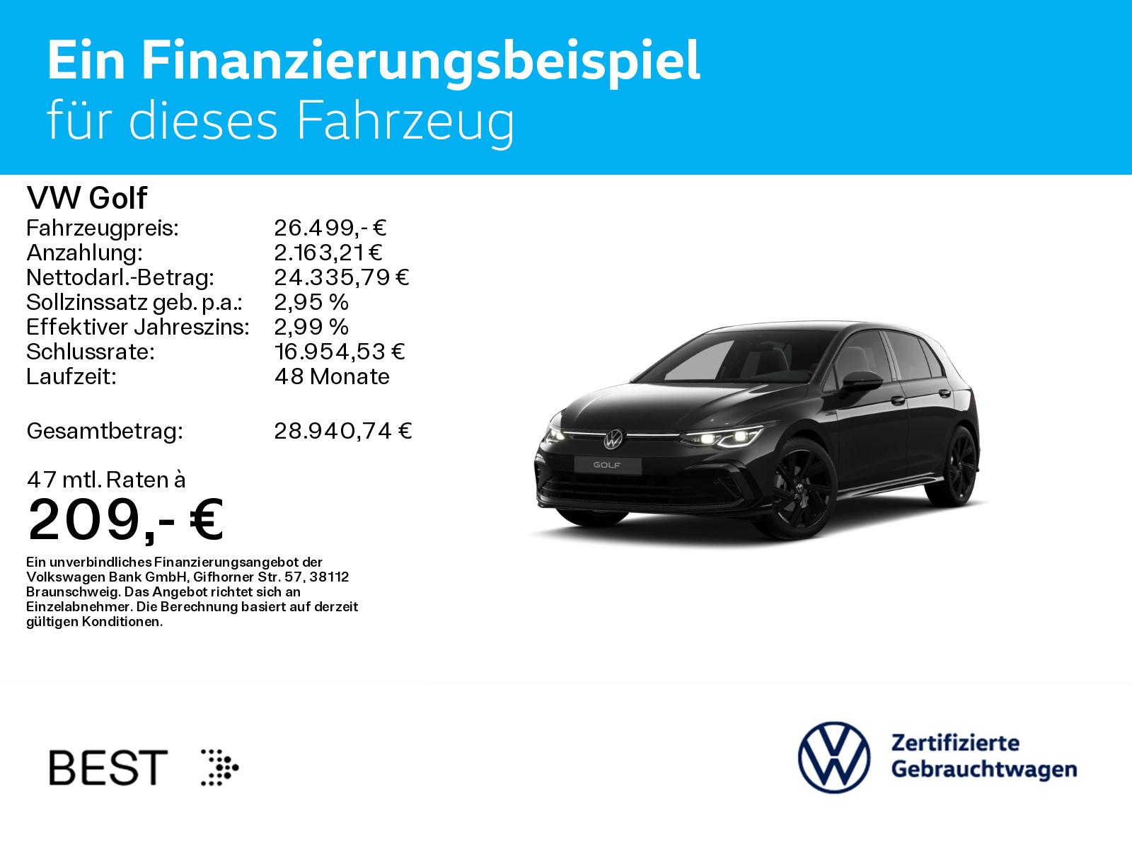 Volkswagen Golf VIII 1.5 eTSI DSG R-LINE*BLACK-STYLE*IQ.LIG, миниатюра 2
