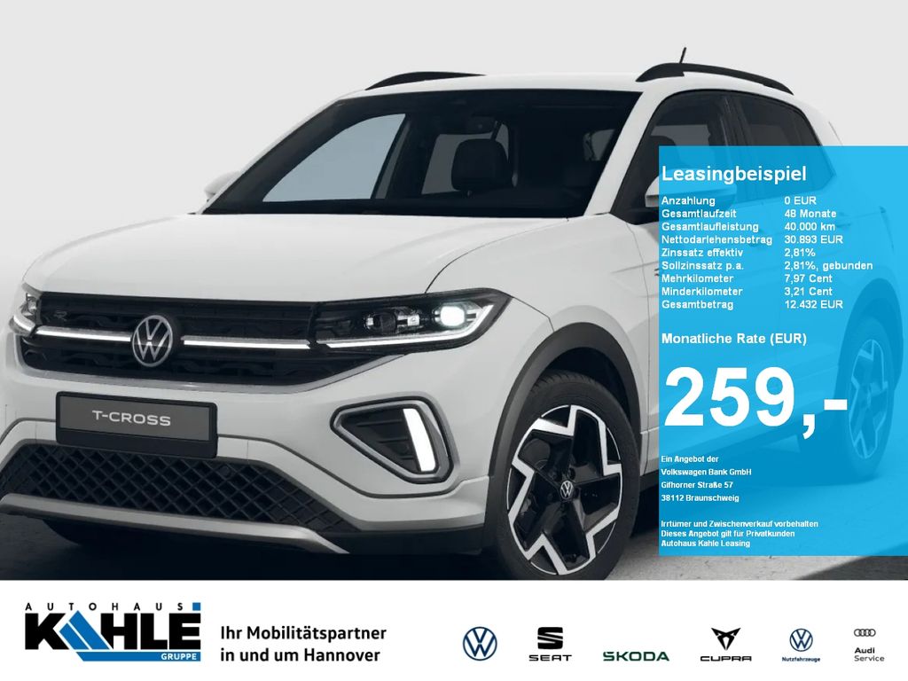 Volkswagen T-Cross R-Line CarPlay Matrix ACC AHK LED Navi