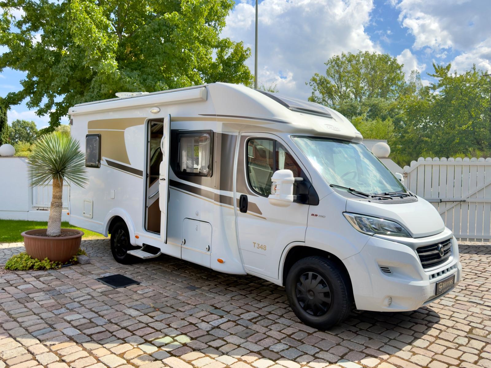 Carado T 348/6,79m/Klima/TV/Bad/Hubstützen/Hub./Sat/WC/