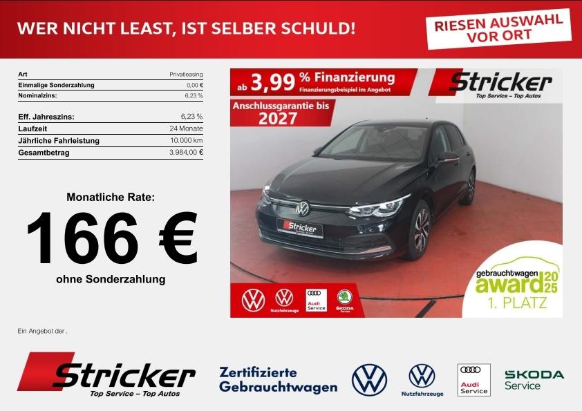 Volkswagen Golf Active 1.5TSI 166,-ohne Anzahlung Navi Stan