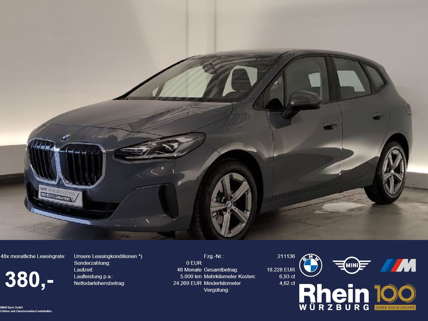 BMW 220d Active Tourer DAB/SHZ/LED/PDC vo+hi DAB/SHZ