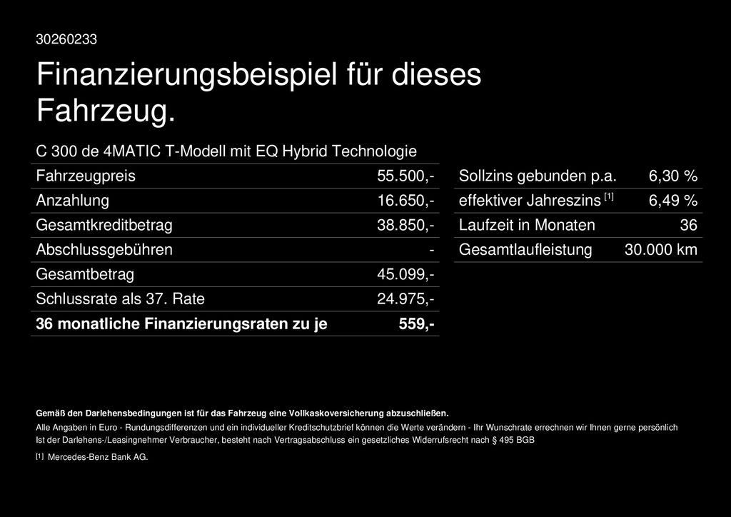Fahrzeugabbildung Mercedes-Benz C 300 T de 4M AMG Night DigiLight Memo Pano AHK