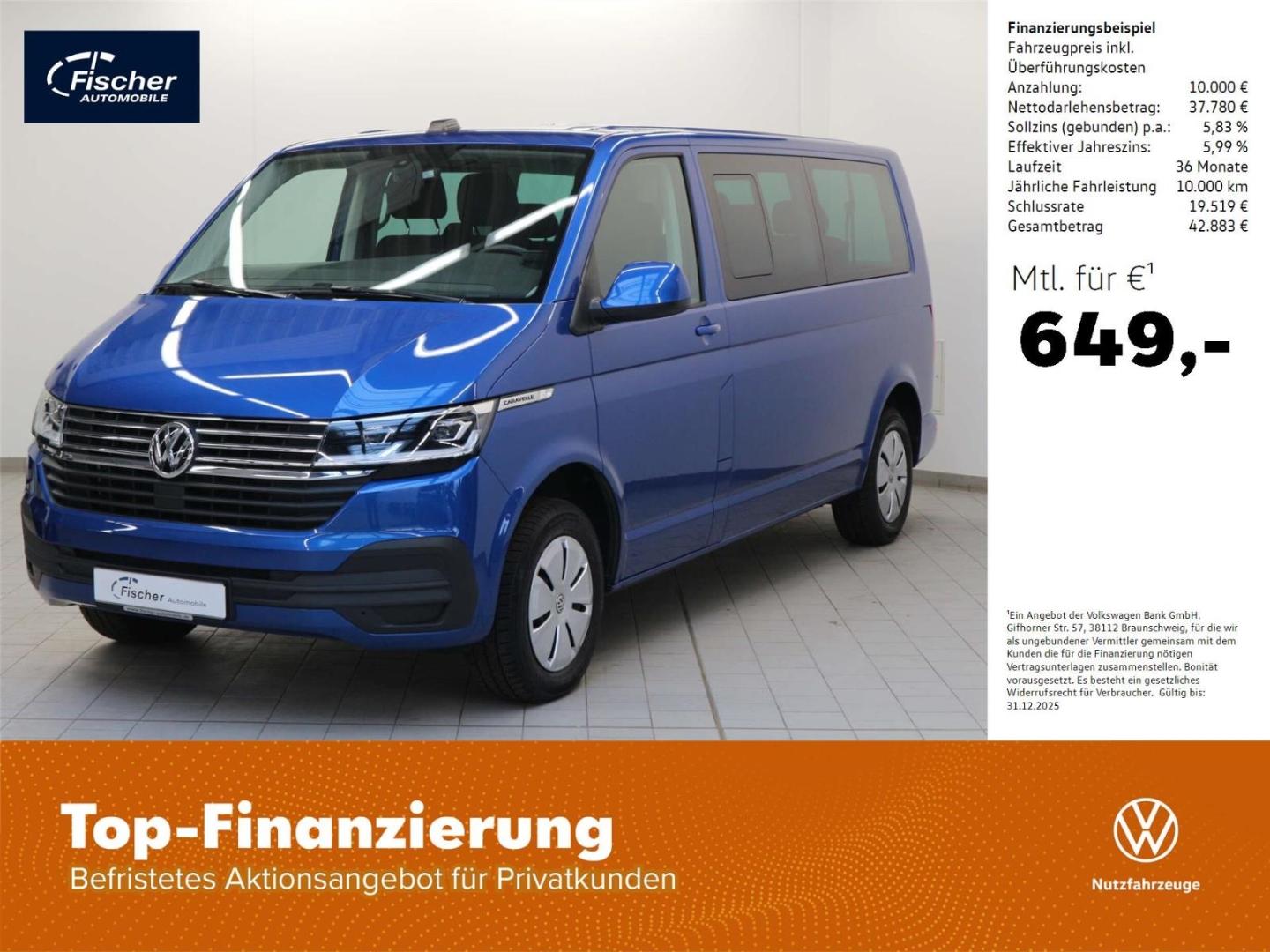 Volkswagen T6 Caravelle T6.1 Caravelle LR 2.0 TDI Comfortline DSG AHK